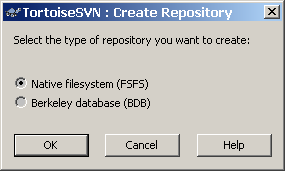 Select the repository type